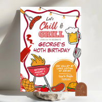 Plat et grill Adulte Anniversaire Bière BBQ