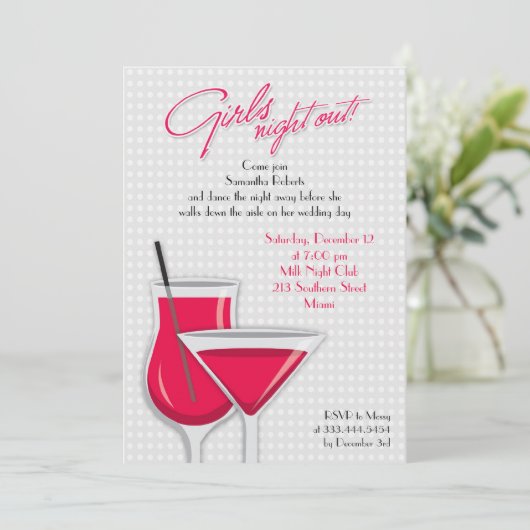 Invitation Plat Night Out Girls (Debout devant)