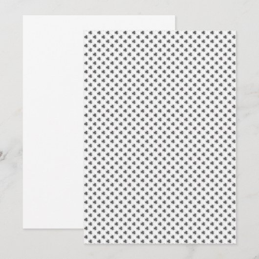 Invitation plate, (Devant / Derrière)