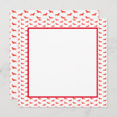 Invitation plate, 5,25 x 5,25 (Devant / Derrière)