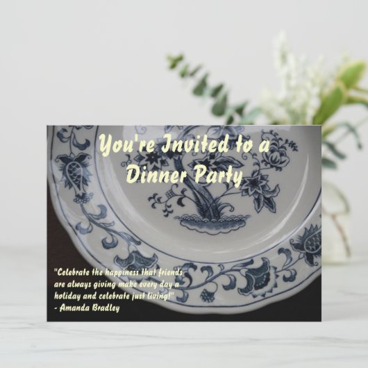 Invitation Plate-forme pour dîner (Debout devant)
