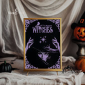 Invitation plate Halloween gothique lavande