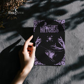 Invitation plate Halloween gothique lavande