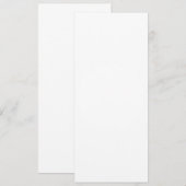 Invitation plate, taille: 10,16 cm x 23,5 cm, Papi (Devant / Derrière)