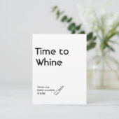 Invitation plate, taille : 10,8 cm x 14 cm, mat, E (Debout devant)