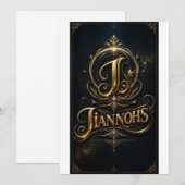 Invitation plate, taille: 127 mm x 178 mm, Papier: (Devant / Derrière)
