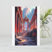 Invitation plate, taille: 127 mm x 178 mm, Papier: (Debout devant)
