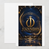 Invitation plate, taille: 127 mm x 178 mm, Papier: (Devant / Derrière)
