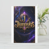 Invitation plate, taille: 127 mm x 178 mm, Papier: (Debout devant)