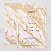 Invitation plate, taille: 127 mm x 178 mm, Papier: (Devant / Derrière)