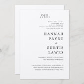 Invitation plate, taille : 12,7 cm x 17,8 cm, papi (Devant / Derrière)