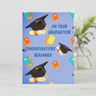 Invitation plate, Taille : 12,7 cm x 17,8 cm, Papi