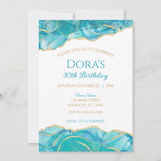 Invitation plate, taille : 13 cm x 18 cm, papier : (Devant)