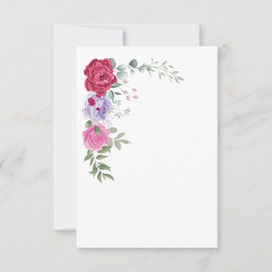 Invitation plate, taille: 13 cm x 18 cm, Papier: M (Devant)