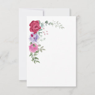 Invitation plate, taille: 13 cm x 18 cm, Papier: M
