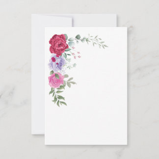Invitation plate, taille: 13 cm x 18 cm, Papier: M
