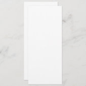 Invitation plate, Taille : 4" x 9,25", Papier : Se (Devant / Derrière)