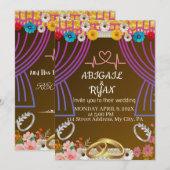 Invitation plate, taille: 5" x 7", Papier: Mat, En (Devant / Derrière)