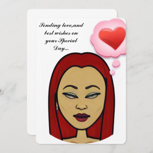 Invitation plate, Taille : 5" x 7", Papier : Matte (Devant / Derrière)