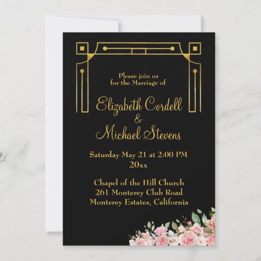 Invitation plate, Taille : 5" x 7", Papier : Matte (Devant)