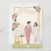 Invitation plate, Taille : 5" x 7", Papier : Matte (Dos)