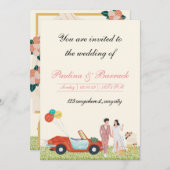 Invitation plate, Taille : 5" x 7", Papier : Matte (Devant / Derrière)