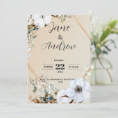 Invitation plate, Taille : 5" x 7", Papier : Matte (Debout devant)