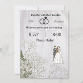 Invitation plate, Taille : 5" x 7", Papier : Matte (Devant)