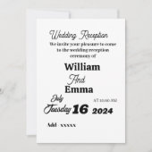 Invitation plate, Taille : 5" x 7", Papier : Matte (Devant)