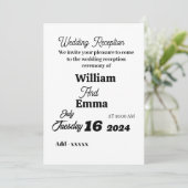 Invitation plate, Taille : 5" x 7", Papier : Matte (Debout devant)