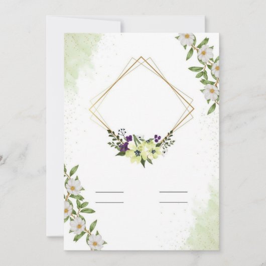 Invitation plate, Taille : 5" x 7", Papier : Matte (Devant)