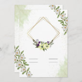 Invitation plate, Taille : 5" x 7", Papier : Matte (Devant / Derrière)