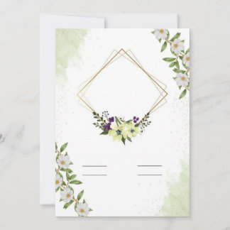 Invitation plate, Taille : 5" x 7", Papier : Matte