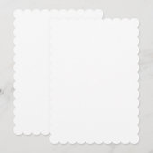 Invitation plate, Taille : 5" x 7", Papier : Matte (Devant / Derrière)