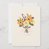 Invitation plate, Taille : 5" x 7", Papier : Signa (Dos)