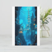 Invitation plate, taille: 5" x 7", Papier: Signatu (Debout devant)