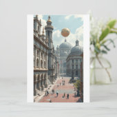 Invitation plate, taille: 5" x 7", Papier: Signatu (Debout devant)