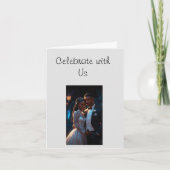 Invitation plate, taille : Couple mariage de 5 po  (Devant)