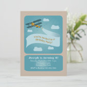 Invitation plate vintage (Debout devant)
