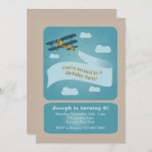 Invitation plate vintage (Devant / Derrière)