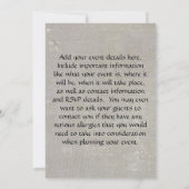 Invitation Plateau de thé vintage (Dos)