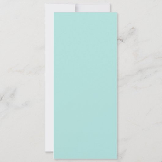 Invitation Platine Parties scintillant Pale Turquoise Foil 50 (Dos)