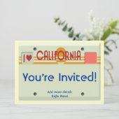 Invitation Plats de la Californie (Debout devant)