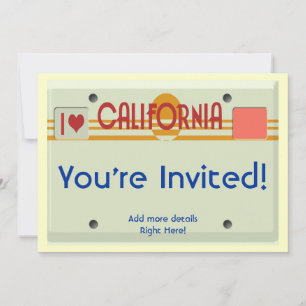 Invitation Plats de la Californie