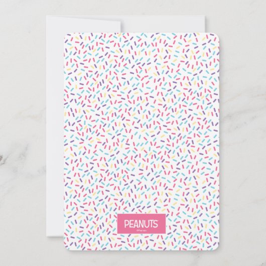 Invitation Playful Snoopy on Cupcake & Confetti Birthday (Dos)