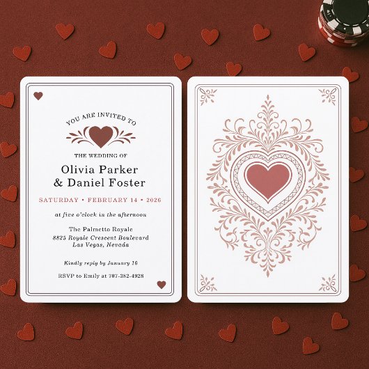 Invitation Playing Card Las Vegas Casino Wedding