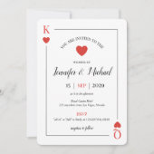 Invitation Playing Card Las Vegas Destination Wedding (Devant)