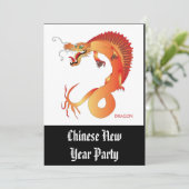 Invitation pleine couleur Dragon (Debout devant)