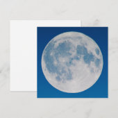 Invitation Pleine lune Blue Sky (Devant / Derrière)