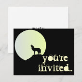 Invitation pleine lune de loup (Devant / Derrière)